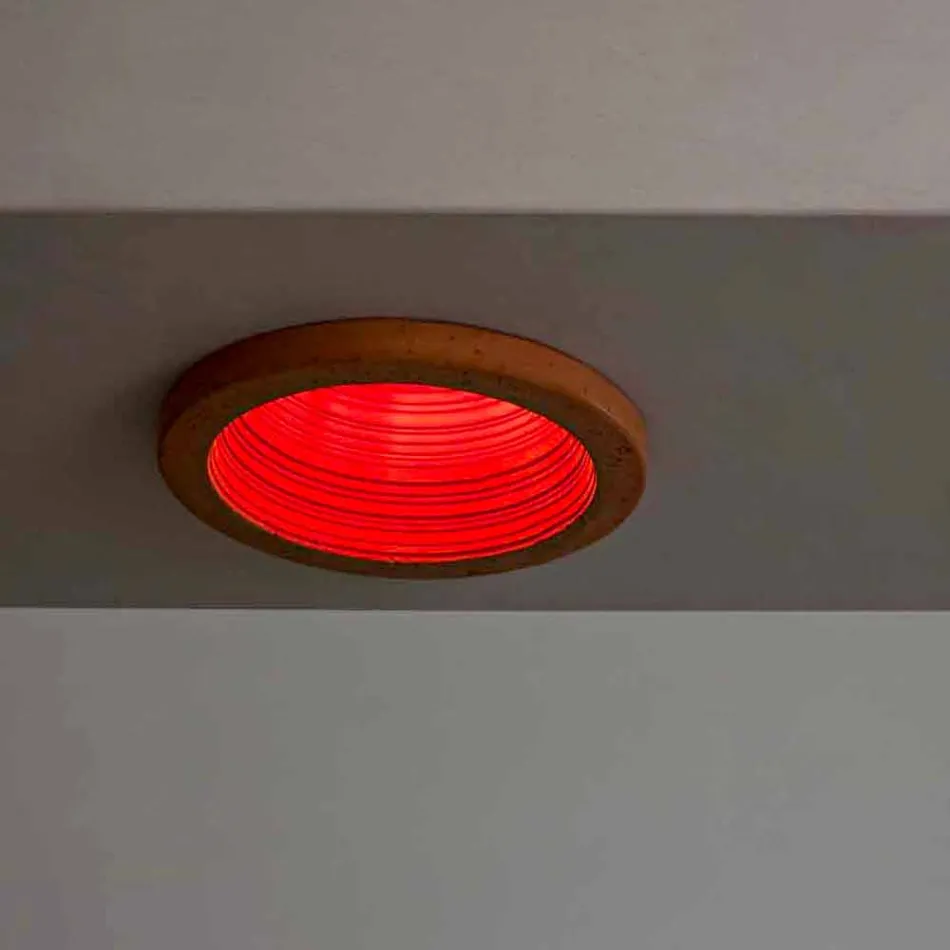 Toscot Carso farol embutido Ø23 cm fabricado na Toscana Viadurini