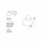 Toscot Chapeau! Lâmpada de parede / teto feita na Toscana Viadurini