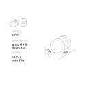 Toscot Chapeau! Lâmpada artesanal de parede / teto feita na Toscana Viadurini