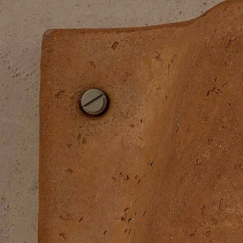 Candeeiro de parede em terracota Toscot Lido para interior e exterior fabricado em Itália Viadurini