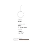 Candeeiro suspenso de terracota estilo contemporâneo Toscot Newton Viadurini