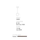 Candeeiro suspenso de terracota estilo contemporâneo Toscot Newton Viadurini