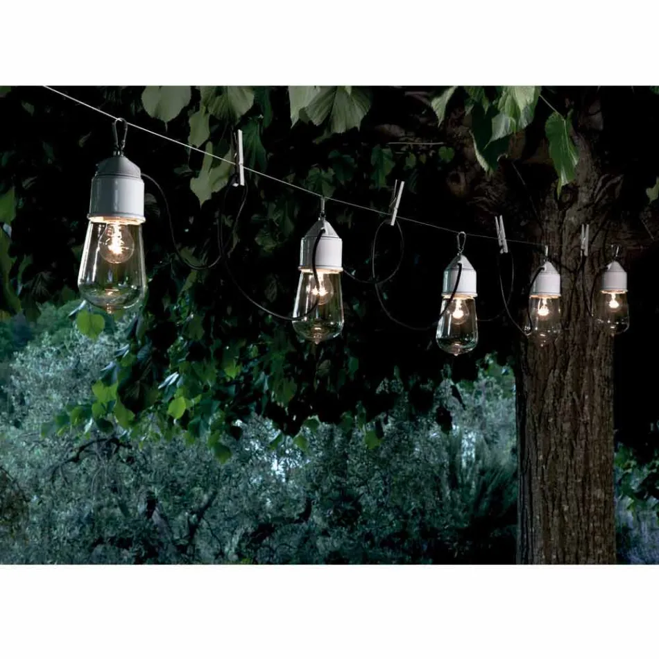 Toscot Novecento suspensa lâmpada com roseta Viadurini