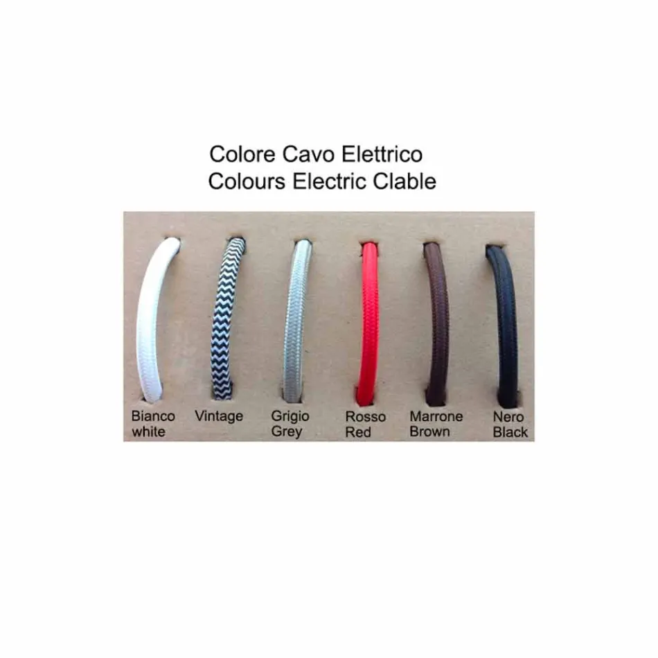 Toscot Novecento suspensa lâmpada com roseta Viadurini