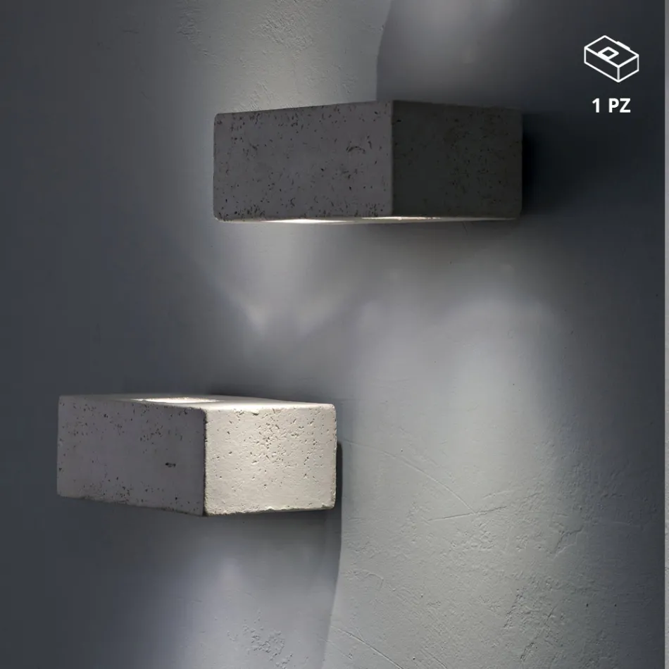 Toscot Smith Aplique LED de terracota para jardim, fabricado na Toscana Viadurini