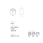 Toscot Smith aplique de parede LED de terracota feito à mão para jardim Viadurini