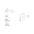 Candeeiro de parede Toscot Traffic em cerâmica com diferentes acabamentos produzido na Toscana Viadurini