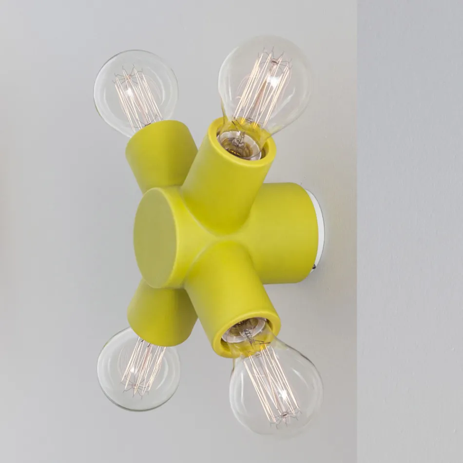 Candeeiro de parede Toscot Traffic em cerâmica com diferentes acabamentos produzido na Toscana Viadurini