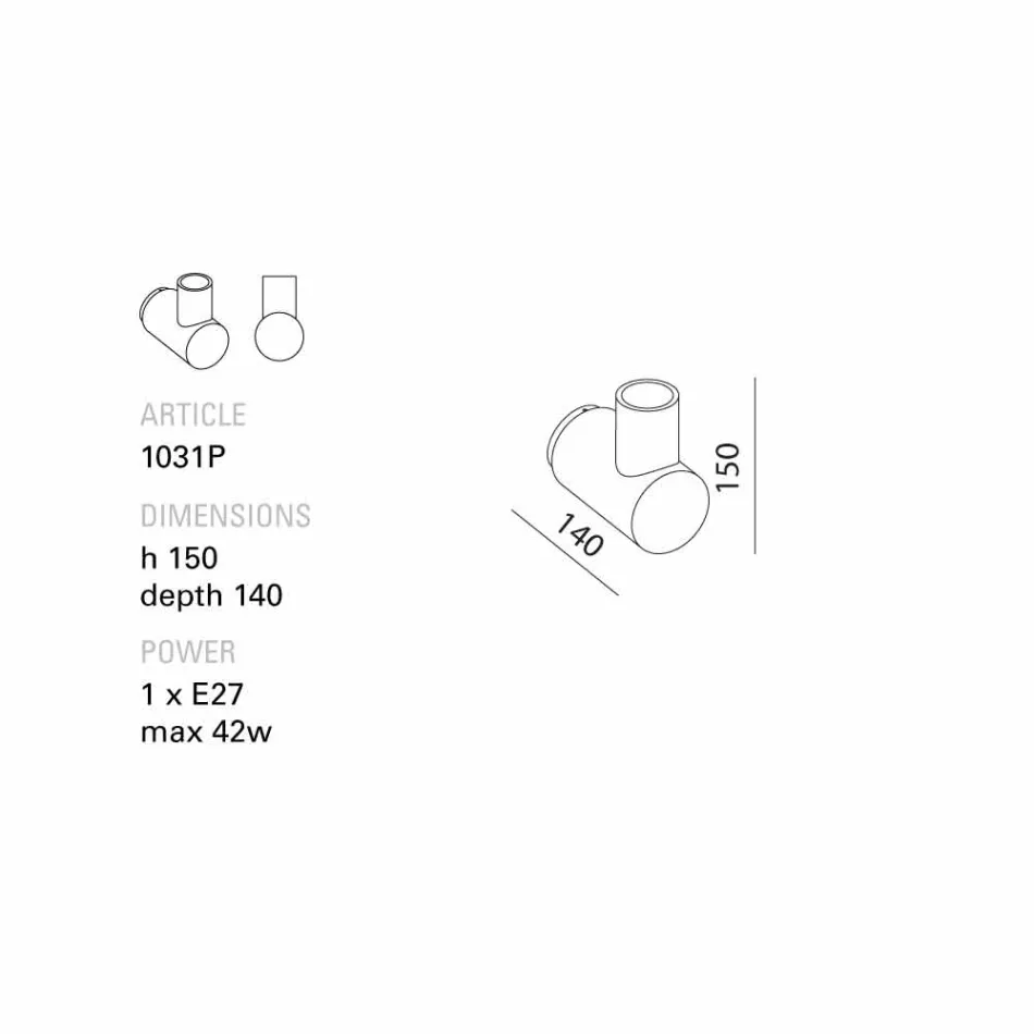 Lâmpada de parede Toscot Traffic feita de cerâmica feita na Toscana Viadurini