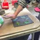 Lâmpada de parede projeto Toscot Vivaldi em terracota feita na Itália Viadurini