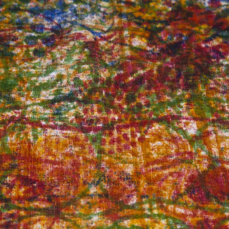 Toalha de mesa de algodão artesanal Impressão artesanal de uma peça - Marcas Viadurini