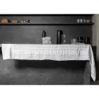 Toalha de mesa de linho branco com borda plissada luxuosa italiana - Tippel Viadurini