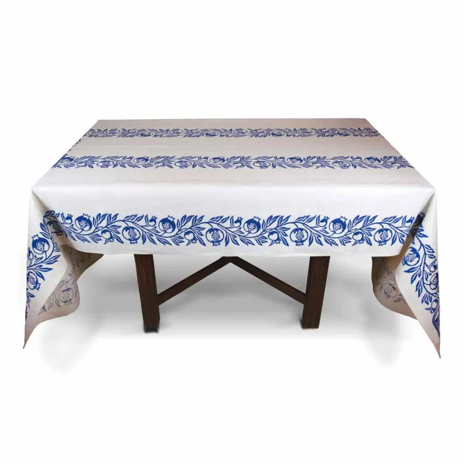 Toalha de mesa de arte com design impresso à mão de alto artesanato italiano - marcas registradas Viadurini