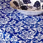 Toalha de mesa de linho artesanal italiana 100% com estampa de uma peça - Marcas Viadurini