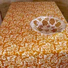 Toalha de mesa de linho artesanal italiana 100% com estampa de uma peça - Marcas Viadurini