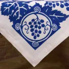 Toalha de Mesa de Linho Artística Alta com Impressão Italiana de Mão Artística - Marcas Viadurini