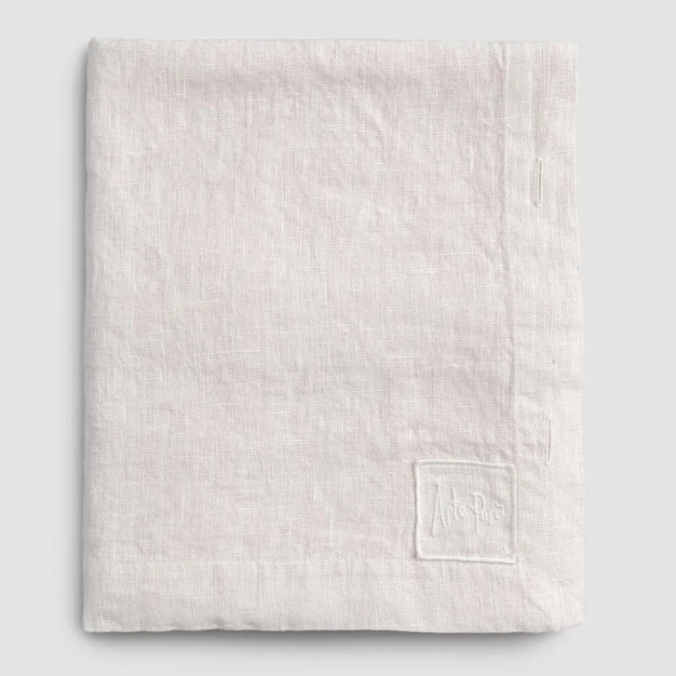 Toalha de Mesa Retangular de Linho com Casas de Botão e 10 Botões, Luxo - Mediterrâneo Viadurini