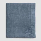 Toalha de Mesa Retangular de Linho com Casas de Botão e 10 Botões, Luxo - Mediterrâneo Viadurini