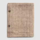 Toalha de Mesa Retangular de Linho com Casas de Botão e 10 Botões, Luxo - Mediterrâneo Viadurini