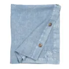 Toalha de Mesa Retangular de Linho com Casas de Botão e 10 Botões, Luxo - Mediterrâneo Viadurini