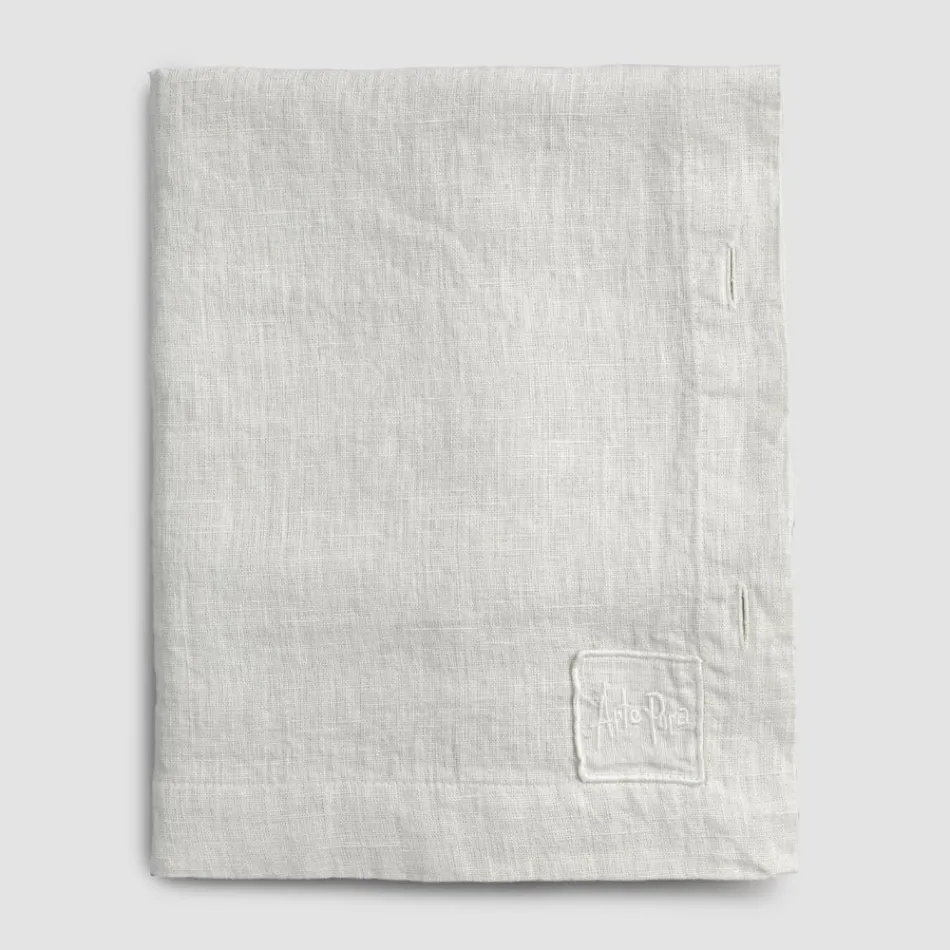 Toalha de Mesa Retangular de Linho com Casas de Botão e 12 Botões Luxo - Mediterrâneo Viadurini