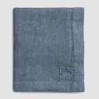 Toalha de Mesa Retangular de Linho com Casas de Botão e 12 Botões Luxo - Mediterrâneo Viadurini