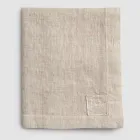 Toalha de Mesa Retangular de Linho com Casas de Botão e 12 Botões Luxo - Mediterrâneo Viadurini