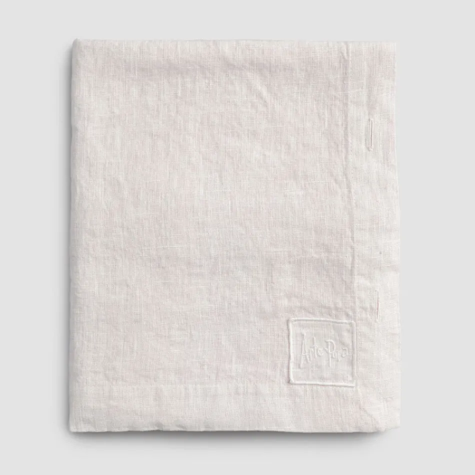 Toalha de Mesa Retangular de Linho com Casas de Botão e 12 Botões Luxo - Mediterrâneo Viadurini