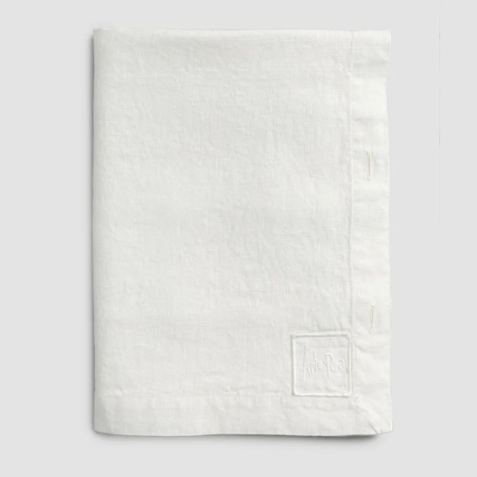 Toalha de mesa modular luxuosa de linho colorido com casas de botão e 12 botões - Mediterrâneo Viadurini