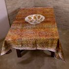 Toalha de mesa artesanal italiana de alta qualidade em algodão estampado à mão - marcas registradas Viadurini
