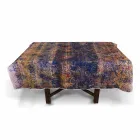 Toalha de mesa artesanal italiana de alta qualidade em algodão estampado à mão - marcas registradas Viadurini