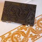 Toalha de mesa de linho e algodão estampada italiana altamente trabalhada - Marcas Viadurini