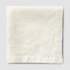 Guardanapos de Linho com Cristais Pretos ou Manteiga, 6 Peças Luxo Italiano - Prezio Viadurini