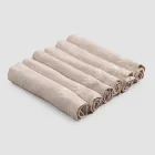 Guardanapos de Linho Pesado com Borda Dobrada, Várias Cores, 6 Peças - Onestini Viadurini