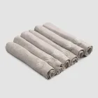Guardanapos de Linho Pesado com Borda Dobrada, Várias Cores, 6 Peças - Onestini Viadurini
