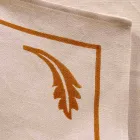 Guardanapo de linho misto com peça única de impressão manual fabricada na Itália - Marcas Viadurini