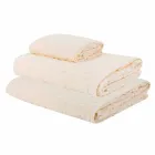 Trio de Toalhas de Banho em Toalha de Algodão Terry, Rosto e Convidado - Ginestra Viadurini