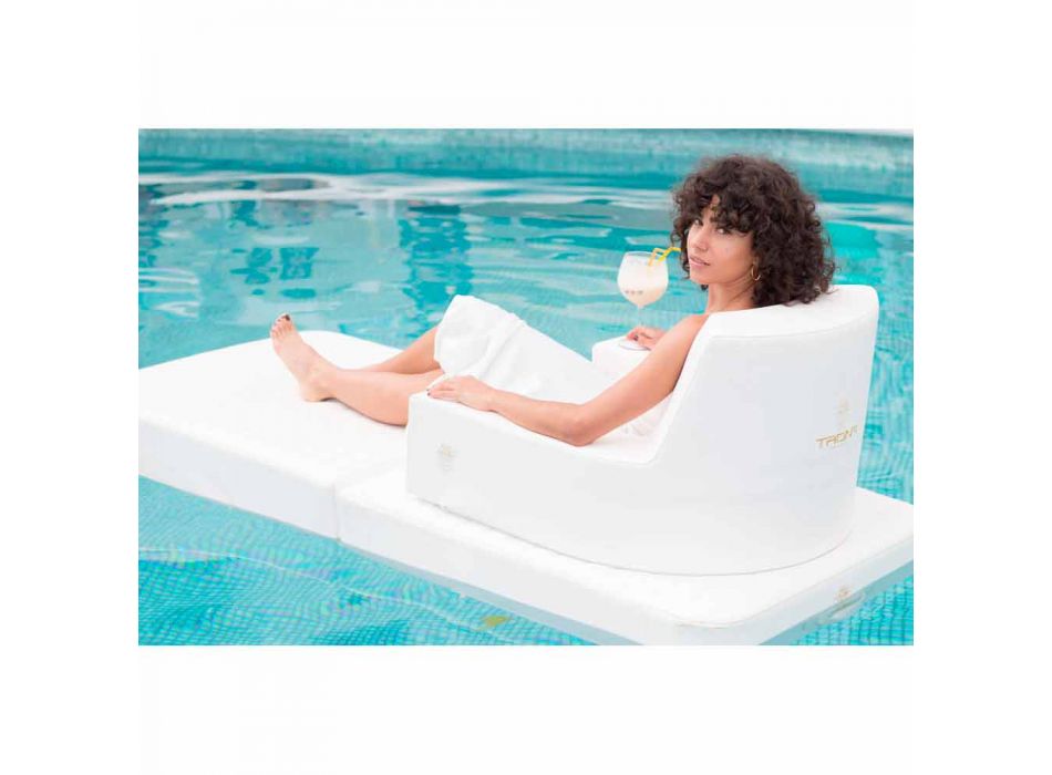 Poltrona flutuante moderna básica Trona para piscina, fabricada na Itália Viadurini