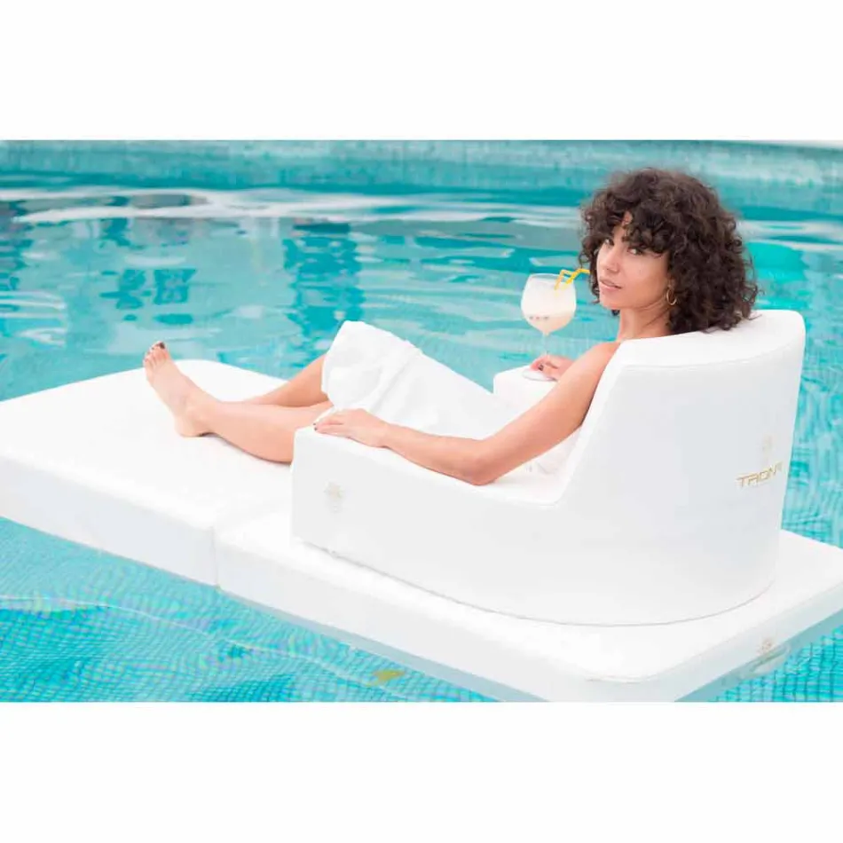 Poltrona flutuante moderna básica Trona para piscina, fabricada na Itália Viadurini