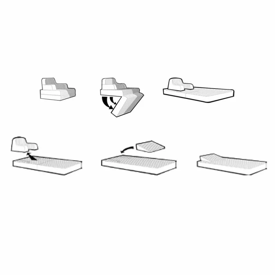 Trona Magnum Design de assento duplo de cadeira flutuante de luxo Viadurini