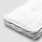 Mala de viagem grande em linho com renda sinergia de luxo italiana - Randall Viadurini