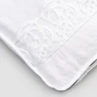 Mala de viagem grande em linho com renda sinergia de luxo italiana - Randall Viadurini