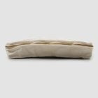 Bolsa cosmética grande de linho e algodão com renda Farnese e zíper, 2 acabamentos - Mike Viadurini