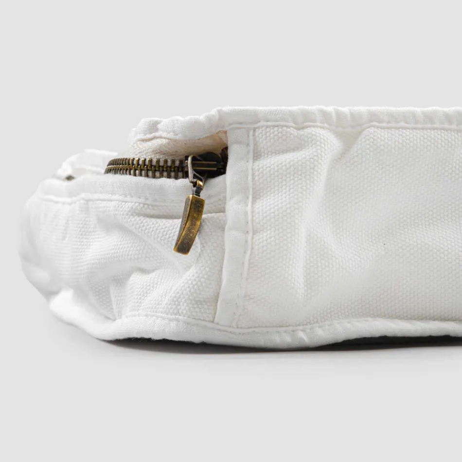 Bolsa grande de maquiagem para mulheres ou viagens em linho e algodão luxuoso - Yeti Viadurini