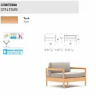 Varaschin Bali poltrona ao ar livre moderno em tecido estofado Viadurini