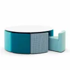 Varaschin Big In & Out mesa de jardim + 8 poltronas de design moderno Viadurini