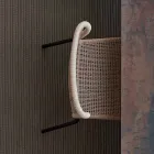 Varaschin Cricket cadeira ao ar livre contemporânea tecidos à mão, 2 pcs Viadurini