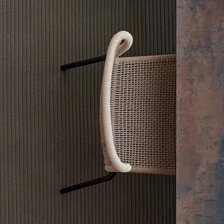 Varaschin Cricket cadeira ao ar livre contemporânea tecidos à mão, 2 pcs Viadurini