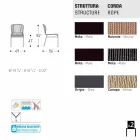 Varaschin Cricket cadeira ao ar livre contemporânea tecidos à mão, 2 pcs Viadurini