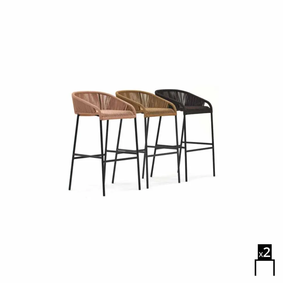 Varaschin Cricket fezes design contemporâneo jardim, 2 peças Viadurini